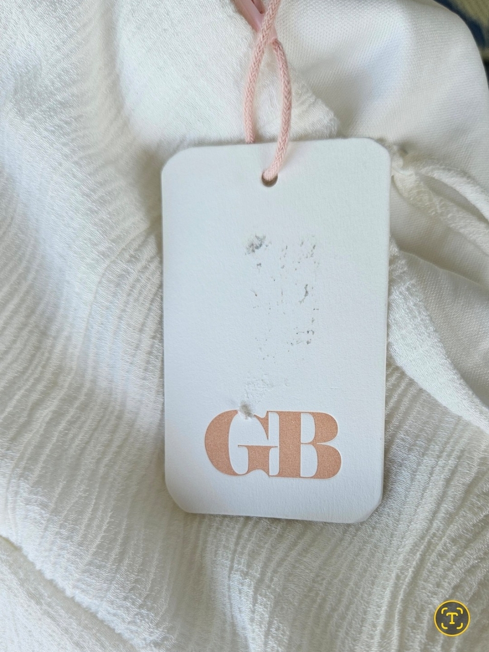 Gianni Bini GB White Gauze Ruffle Wrap Mini Dress Size Small - Picture 7 of 7
